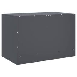 Berkfield Home TV Cabinets 2 pcs Anthracite 67x39x44 cm Steel in Dark Grey - Size: 67 x 39 x 44 cm - thumbnail 9