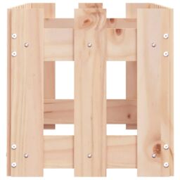 Berkfield Home Garden Raised Bed with Fence Design 100x30x30 cm Solid Wood Pine in Brown - Size: 100 x 30 x 30 cm - thumbnail 6