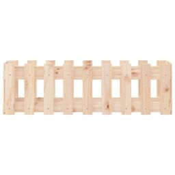 Berkfield Home Garden Raised Bed with Fence Design 100x30x30 cm Solid Wood Pine in Brown - Size: 100 x 30 x 30 cm - thumbnail 5