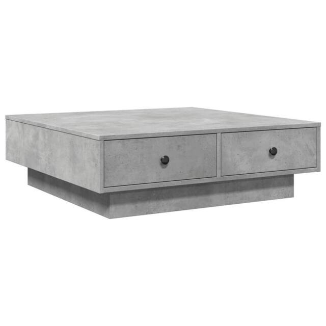Berkfield Home Coffee Table Concrete Grey 90x90x28 cm Engineered Wood - Size: 90 x 90 x 28 cm - image 1