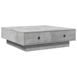Berkfield Home Coffee Table Concrete Grey 90x90x28 cm Engineered Wood - Size: 90 x 90 x 28 cm - thumbnail 6