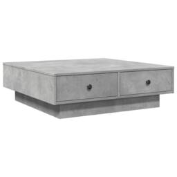 Berkfield Home Coffee Table Concrete Grey 90x90x28 cm Engineered Wood - Size: 90 x 90 x 28 cm - thumbnail 1