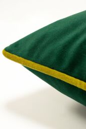 Furn Forest Fauna Embroidered Woodland Stag Piped Cushion in Emerald - Size: 50 cm x 50 cm - thumbnail 4