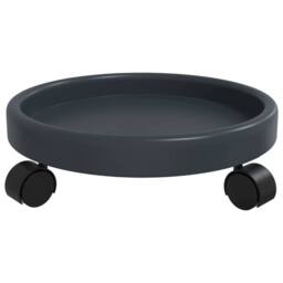 Berkfield Home Plant Trolleys with Wheels 2 pcs Grey Diameter 34 cm 35 kg - thumbnail 5