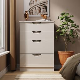 Ready Assembled 2 U Holborn 4 Drawer Deep Chest (Ready Assembled) in Taupe - Size: Medium - thumbnail 1