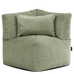 icon Noa Bean Bag Corner, Jumbo Cord in Green - thumbnail 3