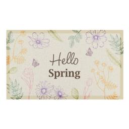 Artsy Mats Hello Spring Doormat in Cream - Size: 40 cm x 70 cm - thumbnail 3