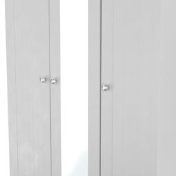 Ready Assembled 2 U Cumbria Tall Triple Mirror Wardrobe (Ready Assembled) in Mid Grey - Size: Large - thumbnail 5