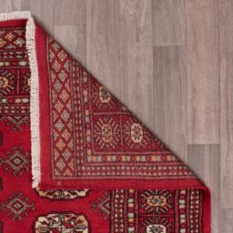 The Rug Shop UK Red Handmade Luxurious Easy to clean Border Floral Area Rug - Size: 90 cm x 150 cm - thumbnail 5
