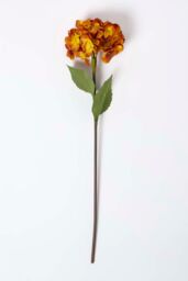 Homescapes Artificial Orange Hydrangea Stem, 81 cm - thumbnail 4