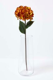 Homescapes Artificial Orange Hydrangea Stem, 81 cm - thumbnail 5