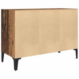 Berkfield Home Rustic Entertainment Unit Old Wood Particle board Medium Storage in Brown - thumbnail 7