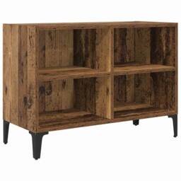 Berkfield Home Rustic Entertainment Unit Old Wood Particle board Medium Storage in Brown