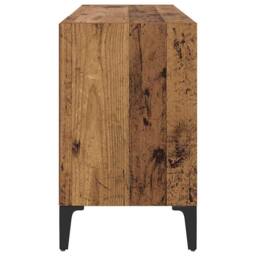 Berkfield Home Rustic Entertainment Unit Old Wood Particle board Medium Storage in Brown - thumbnail 6
