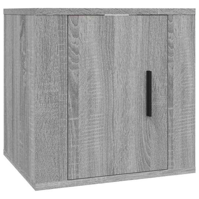 Berkfield Home Wall Mounted TV Cabinet Grey Sonoma 40x34, 5x40 cm - image 1
