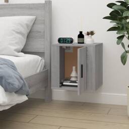 Berkfield Home Wall Mounted TV Cabinet Grey Sonoma 40x34, 5x40 cm - thumbnail 4