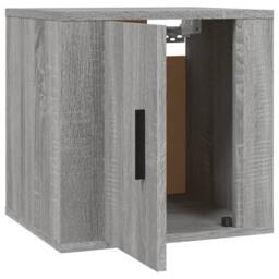 Berkfield Home Wall Mounted TV Cabinet Grey Sonoma 40x34, 5x40 cm - thumbnail 7