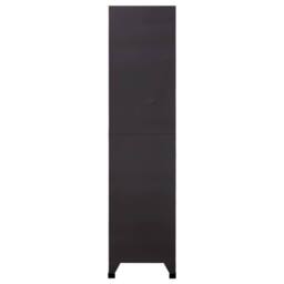 Berkfield Home Locker Cabinet Anthracite & Red 90x45x180 cm Steel - Size: 90 x 45 x 180 cm - thumbnail 4