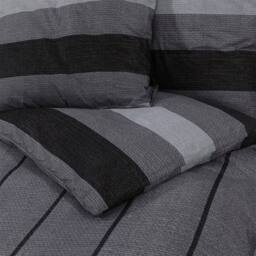 Berkfield Home Duvet Cover Set Dark Grey 135x200 cm Cotton - thumbnail 5
