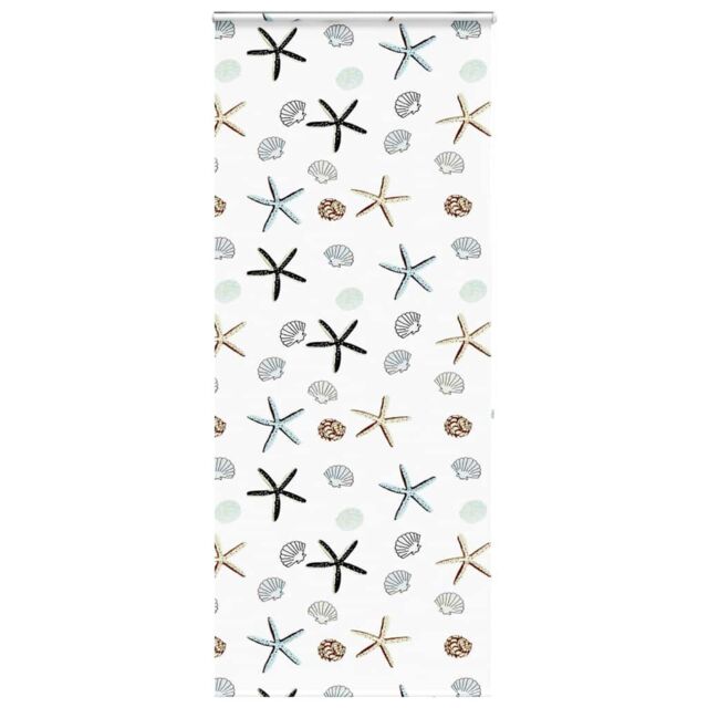 Berkfield Home Shower Roller Blind with Cassette 110x240 cm Fabric Width 106 cm in Black - image 1