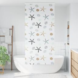 Berkfield Home Shower Roller Blind with Cassette 110x240 cm Fabric Width 106 cm in Black - thumbnail 2