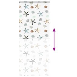 Berkfield Home Shower Roller Blind with Cassette 110x240 cm Fabric Width 106 cm in Black - thumbnail 5