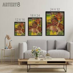 "Artery8 Lumberjack Abstract Portrait Kubincan Black Framed Canvas Art Print - Size: W12"" x H16""" - thumbnail 4