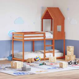 Berkfield Home Bunk Bed without Mattress Wax Brown 90x200 cm Solid Wood Pine
