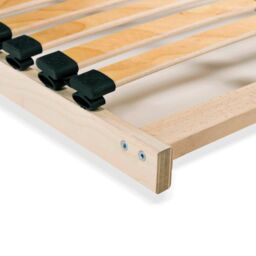 Berkfield Home Slatted Bed Base with 28 Slats 7 Zones 100x200 cm in Brown - thumbnail 5