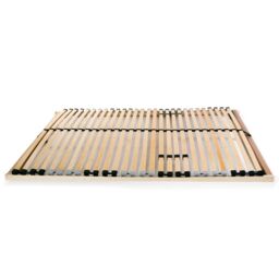 Berkfield Home Slatted Bed Base with 28 Slats 7 Zones 100x200 cm in Brown - thumbnail 2