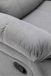 More4Homes Seattle Manual Fabric Recliner Lounge Chair in Grey - thumbnail 6