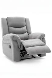 More4Homes Seattle Manual Fabric Recliner Lounge Chair in Grey - thumbnail 3