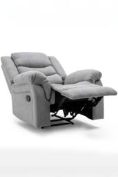 More4Homes Seattle Manual Fabric Recliner Lounge Chair in Grey - thumbnail 4