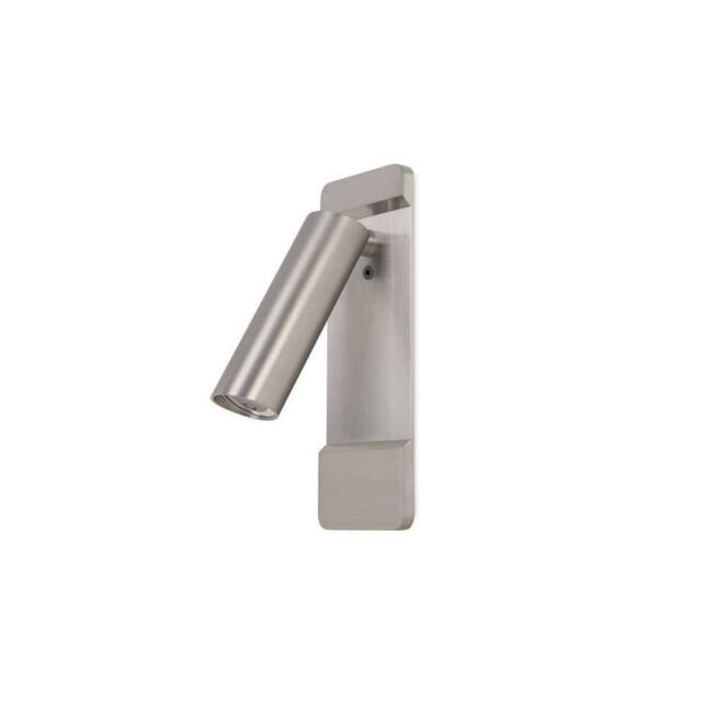 Netlighting Lire LED Wall Reading Light Satin Nickel 179lm 2700K Special Offer in Grey - image 1