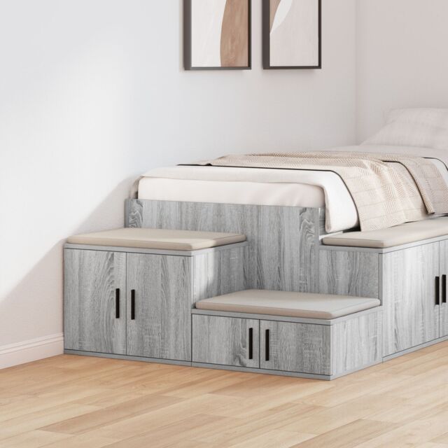 Berkfield Home Storage Cabinet Grey Sonoma 108x41x40 cm Engineered Wood - Size: 108 x 41 x 40 cm - image 1