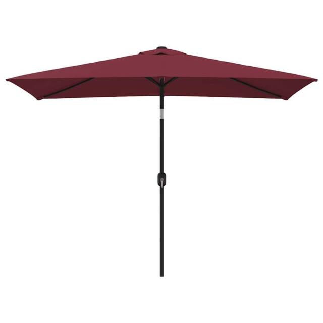 Berkfield Home Outdoor Parasol with Metal Pole 300x200 cm Bordeaux Red - image 1