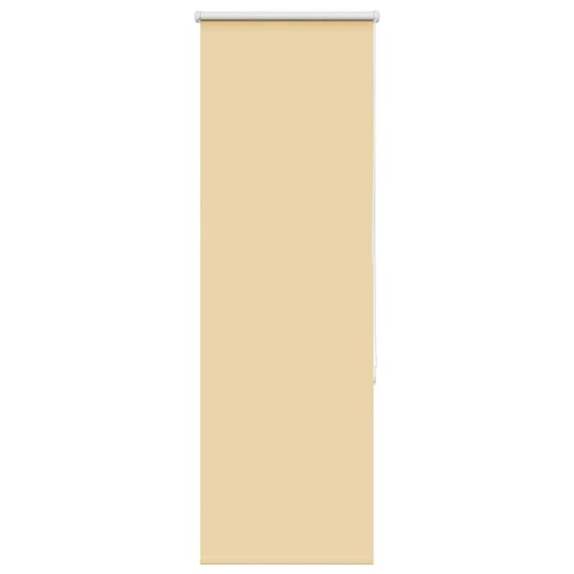 Berkfield Home Roller Blind Blackout Beige 55x175 cm Fabric Width 50.7 cm Polyester - image 1