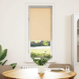 Berkfield Home Roller Blind Blackout Beige 55x175 cm Fabric Width 50.7 cm Polyester - thumbnail 2
