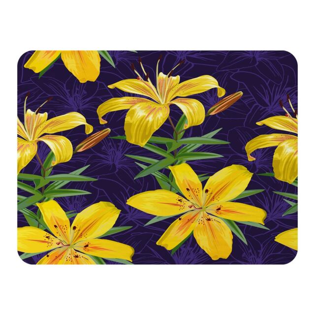 Benjamin Tate Design Yellow Lily Flowers Blanket in Natural - Size: 120 cm x 150 cm - image 1