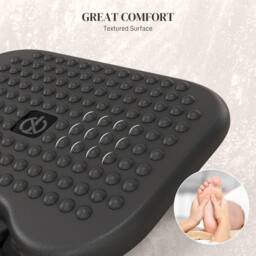 STILVORA Adjustable Footrest with 3 Height Settings Black - thumbnail 7