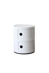 Living and Home Multi-Tiered Plastic Storage Drawer Unit in White - thumbnail 4