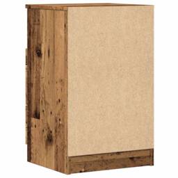 Berkfield Home Bedside Cabinets 2 pcs Old Wood 40x36x65 cm Engineered Wood in Brown - Size: 40 x 36 x 65 cm - thumbnail 7