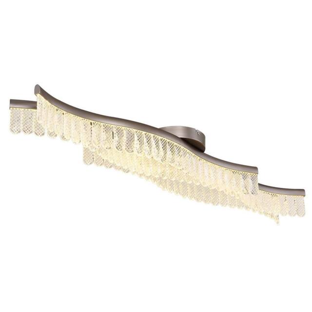 Netlighting Juliet Integrated LED Semi Flush Ceiling Light Graphite Matt LED 3200K in Grey - image 1