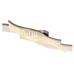 Netlighting Juliet Integrated LED Semi Flush Ceiling Light Graphite Matt LED 3200K in Grey