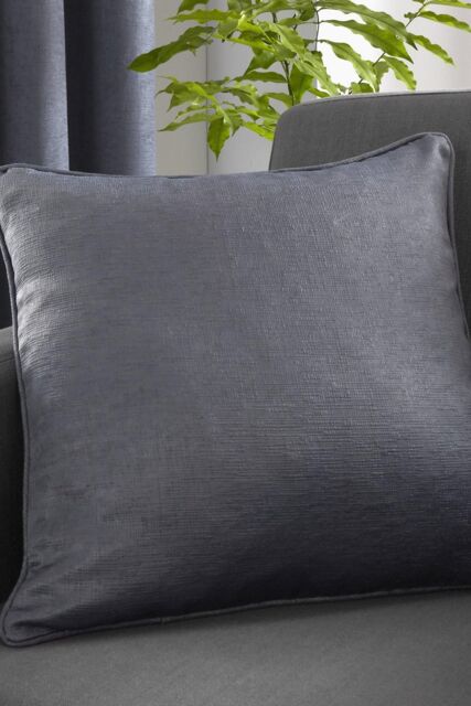Fusion 'Strata' Luxe Velvet Filled Cushion in Charcoal - Size: 43 cm x 43 cm - image 1