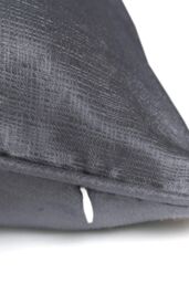 Fusion 'Strata' Luxe Velvet Filled Cushion in Charcoal - Size: 43 cm x 43 cm - thumbnail 2