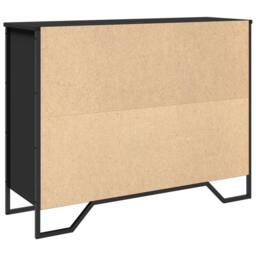 Berkfield Home Sideboard Black 97x32.5x74.5 cm Engineered Wood - thumbnail 7