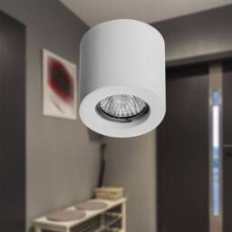 First Choice Lighting Set of 2 Masti - White Surface Mounted GU10 Downlights - thumbnail 3