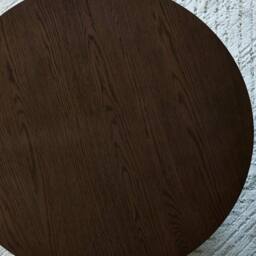 Cheshire Orla 80cm Round Coffee Table in Dark Oak in Dark Brown - thumbnail 8