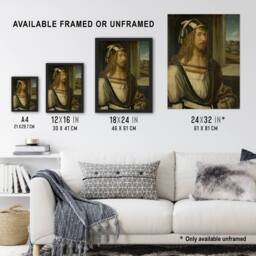 "Artery8 Self Portrait Young Artist Albrecht Durer Wall Art Poster Print - Size: W12"" x H16""" - thumbnail 3